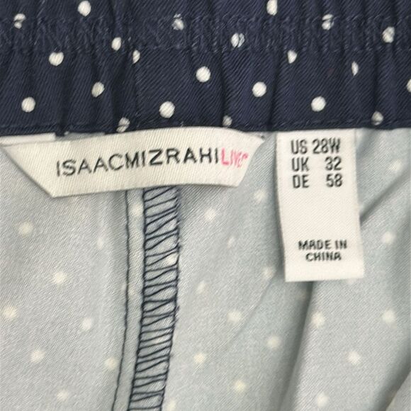 Isaac Mizrahi Pants 28W Navy Blue Pull On Ankle NWOT - Picture 10 of 11